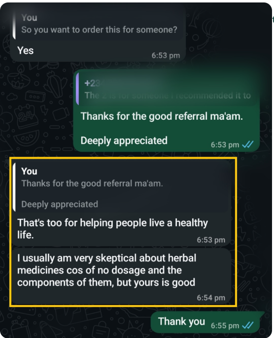 Husband testimonial